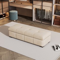 더블에프 벤치소파 침대 사이드 스툴 도어 소파 보조 28 트라이 가벼운 휴식 발판 침실 시험, 커스텀 컬러 사이즈, 멜란지그레이 스웨이드 두꺼운 스폰지