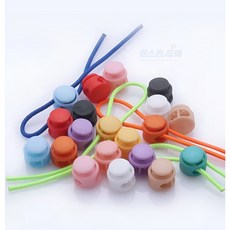 끈조절 스트링 스토퍼 돼지코 코드락 스토퍼, 블랙