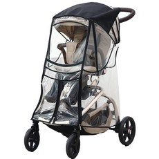 맘네스트 T타입 트라이크 4계절 방풍 레인 커버_타보 트래블러 에이블 스핀 코지 르베르 앨빈 젠 등 호환, 투명, 1개