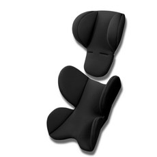 蘇霏小舖 安全座椅提籃坐墊 安全座椅換洗墊 推車座墊 安全座椅護腰護頭墊, 黑色, 1個