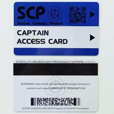 SCP scp 재단 키 만능 카드 1 2 3 4 5 등급, CAPTAIN