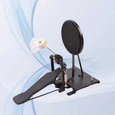 드럼 킥드럼 연습 패드 페달 발판 풋 베이스 초보 교육, 레드 베이스드럼 연습기, 1개
