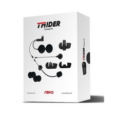 앱코 TRIDER 오토바이 블루투스용 올인원 티라이더 클램프 킷, 단품, Black
