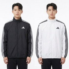 아디다스 남성 바람막이 3스트라이프 트리콧 안감 경량 윈드 재킷