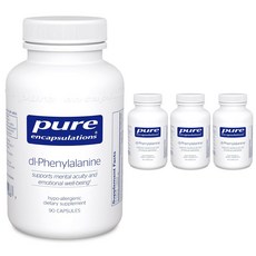 Pure Encapsulations DL-苯丙氨酸膳食膠囊, 4個, 90 件