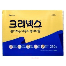 크리넥스 뽑아쓰는 다용도 종이타월 250매 4개 벌크타입
