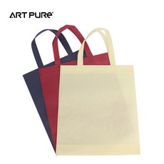 튼튼한 부직포 가방 10장묶음 다회용 장바구니 인쇄가능 홍보물제작, 10개, 베이지