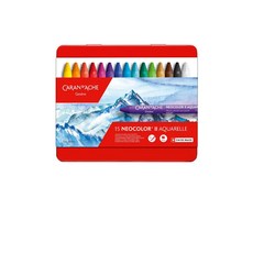 CARAN D'ACHE卡達 NEOCOLOR IIAquarelle專業水溶性蠟筆15色套裝, 30, 1個