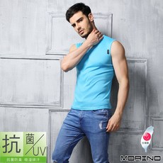 MORINO 抗菌防臭速乾無袖衫 男背心 快速吸濕排汗 抗ＵＶ