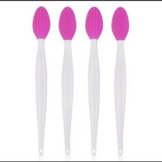 베스토 실리콘 스킨 1PC/4PCS 케어 워시 페이스 브러쉬 엑스 폴리 에이 팅 코 클린 블랙 제거 도구 교체, [01] 4pcs -Rose Red