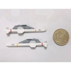 RBF現貨 1:72 AGM-84L 2枚入飛彈模型，適用於多品牌模型場景，軍事模型收藏, 1個