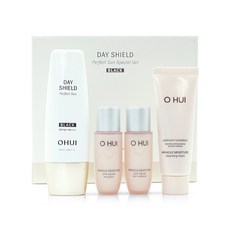 오휘 데이쉴드 퍼펙트 선 블랙 50ml + 스킨소프너 20ml + 에멀전 20ml + 클렌저 40ml, 1세트