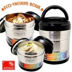 APOLLO 아폴로보온병 스텐진공볼 보온보냉용기 보온통 보냉통 국통 보온밥통 죽통 보냉병 보온병, 혼합색상, 3300ml, 1개