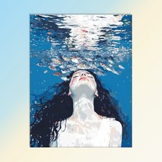 votgl diy페인팅 피포페인팅 명화그리기 그림그리기유화그리기세트40 x 50cm, 0038용, 1개