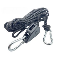 텐트 반사 로프 캠핑 타이 다운 패스너 다목적 고정 버클 풀리 텐셔너 래칫 천막 바람 야외, 블랙