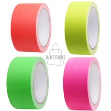 루피상점 형광색 면테이프 50mm x 10M 야간작업 형광테이프 위험표시, 분홍색