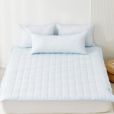 국내제조 띵스룸 듀라론 휴비스 냉감패드 여름침대패드, 냉감)아이스크림 블루, 쿨매트