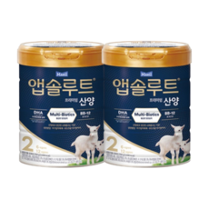 앱솔루트 프리미엄 산양 분유 2단계, 750g, 2개