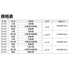 欣欣水族 AC46 EL764 ISTA 伊士達 可麗LED垮燈900型(3尺)/10白燈, 1個