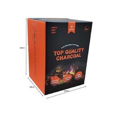 라이프그린 프리미엄 커피나무 비장탄 2kg 참숯 바베큐숯 캠핑숯 1개