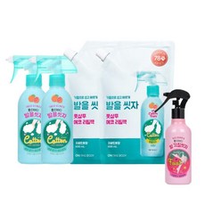 온더바디 코튼풋 발을씻자 풋샴푸 자몽향 본품 385ml 2개+ 자몽향 리필 500ml 2개 + 풋필링 스프레이, 4개