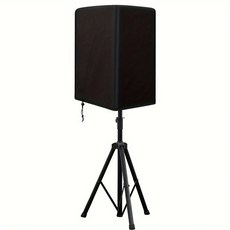 내구성이 뛰어난 방수 스피커 커버 실내 실외 사용을 위한 전천후 방진 자외선 방지 폴리에스테르, 30x28x46cm, bla