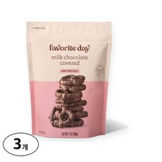 Favorite Day 밀크 초콜릿 커버드 미니 프레첼, 198g, 3개