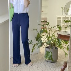 앤샵 여성용 쿨원단 여름 슬랙스 매일입는 롱기장 부츠컷 밴딩 스판 슬랙스(2color)/~2XL 빅사이즈/당일출고