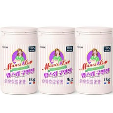 맘스럽 (초특가) 구연산 1kg x 3통 프리미엄 용기형 1등급 천연세제 세탁세제 세정제 세제는 맘스럽 입니다, 3개