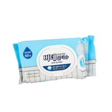 물에녹는비데티슈 캠핑용비데티슈 물티슈 60매입 캡형 휴대용