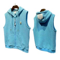 Asure 남녀 공용 조끼 베스트 민소매 티 가디건