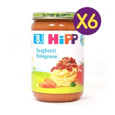 힙 이유식 스파게티 볼로네제 220g (생후 8개월~) X6개, 6개