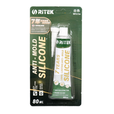 RiTEK 錸德 7年長效防霉無污染矽膠 80ml 白色, 1個