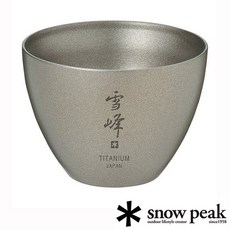 Snow Peak 鈦金屬清酒瓶組 輕巧便攜 戶外露營品酒首選, 1個, TW-020 清酒杯