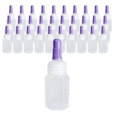 메디팩토리 PE 말랑이 투약병 이중긴마개 12ml, 100개, 보라