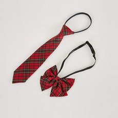 영유아체크리본 유아목넥타이세트