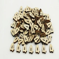 208pcs 8set 26 영어 알파벳 문자 나무 번호 가구 장식 예술 편지 디지털 디스플레이, 24 number 4, 01 10mm--15mm 208pcs