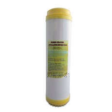 清淨淨水店 FLOTROL EDF陽離子交換樹脂濾心(鈉離子型中性)10英吋濾殼適用, 1個, FLOTROL樹脂濾心(黃蓋)