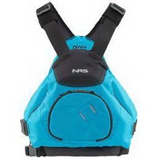 NRS Ninja PFD 獨木舟 背包艇 SUP 溯溪 溪降 水域活動 救生衣, 淺藍,L/XL