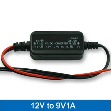 DC 스텝 다운 컨버터 12V ~ 3.3V 4.2V 5V 6V 7.5V 9V 2.5A 방수 자동 보호 차량용 전원, 02 12V to 9V 1A