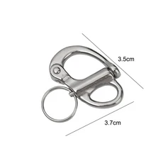 316 스테인레스 스틸 고정 세일링 고정 베일 스냅 걸쇠 아이 스냅 후크 세일링 보트 요트 야외 35mm 69mm 96mm, [01] 52mm