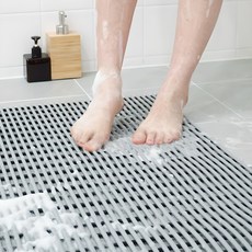 Miri 浴室防滑墊 90 x 150 厘米, 灰色, 1個