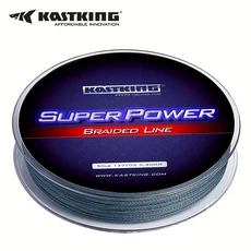 KastKing SuperPower 137m PE 땋은 낚싯줄 4 가닥 8LB 바닷물용 강력한 멀티 필라멘트 라인, 01 137m-8LB, 01 다크 그레이
