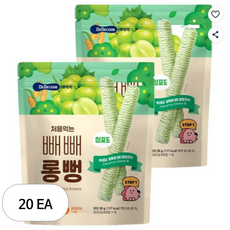 베베쿡 처음먹는 빼빼롱뻥, 청포도, 30g, 20개