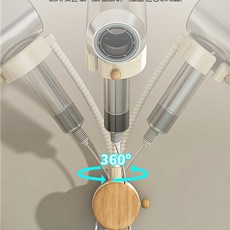꿀템 핸즈프리 헤어드라이어 거치대 드라이기고정정리함, 아이보리