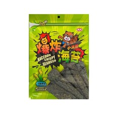 【泰國小浣熊】 薄鹽 全素 厚切 岩烤 椒鹽 海苔, 1個, 爆炸海苔-原味