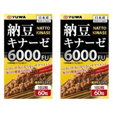 YUWA 納豆激酶膠囊 6000FU, 2罐, 60顆
