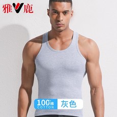優選 純棉背心男士運動跨欄大碼螺紋外穿全棉夏季吊帶打底健身緊身 副廠商品