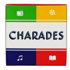 臺灣發貨-charades 猜謎方卡全英文真心話大冒險夫妻遊戲卡牌家庭, charades 猜謎方卡, 1個