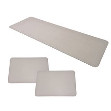 스프링커밍 규조토 발매트 사각 3종 세트 소형 대형 주방 욕실 싱크대 매트, 연베이지